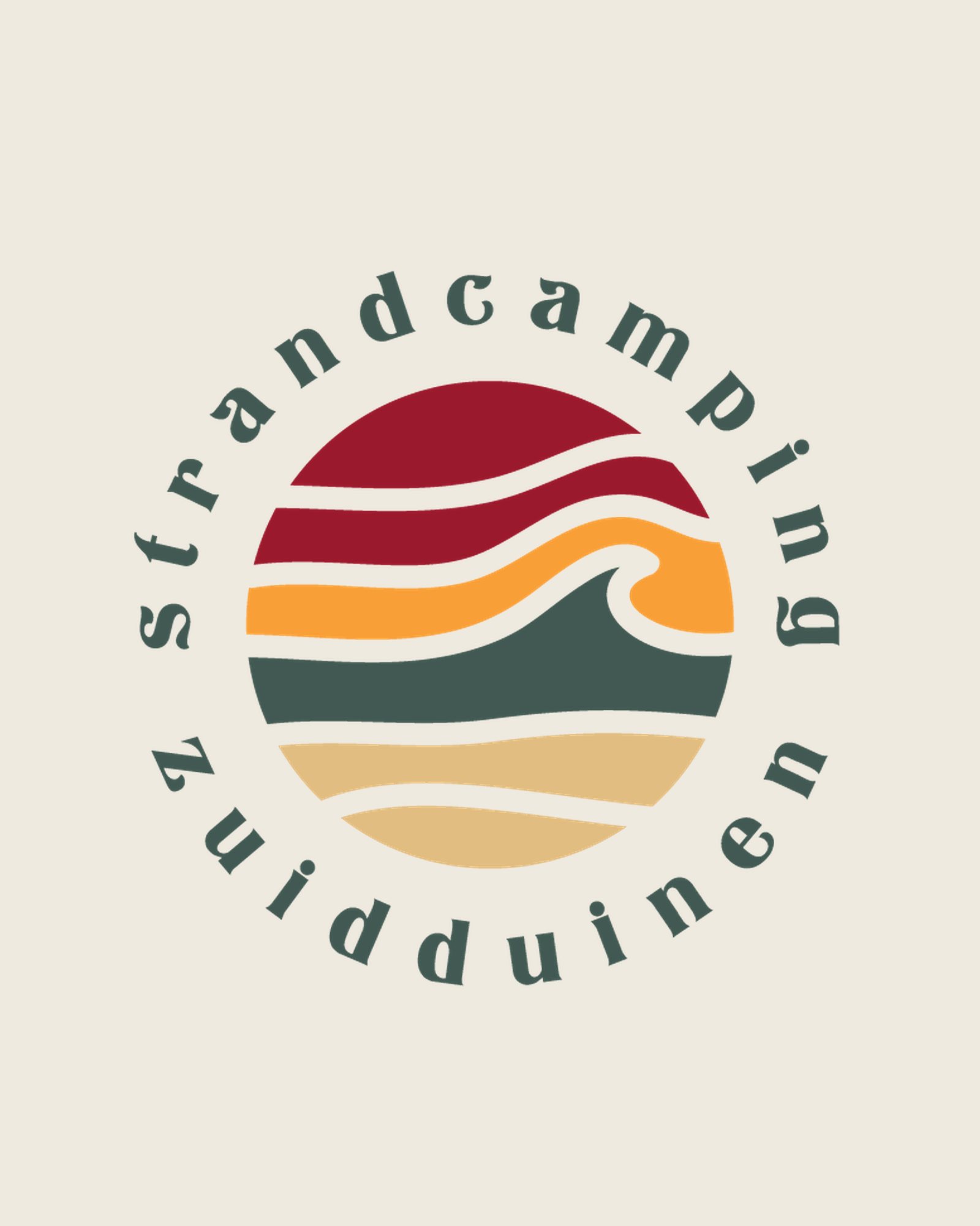 Strandcamping Zuidduinen, Katwijk, huisstijl door Studio Zulo